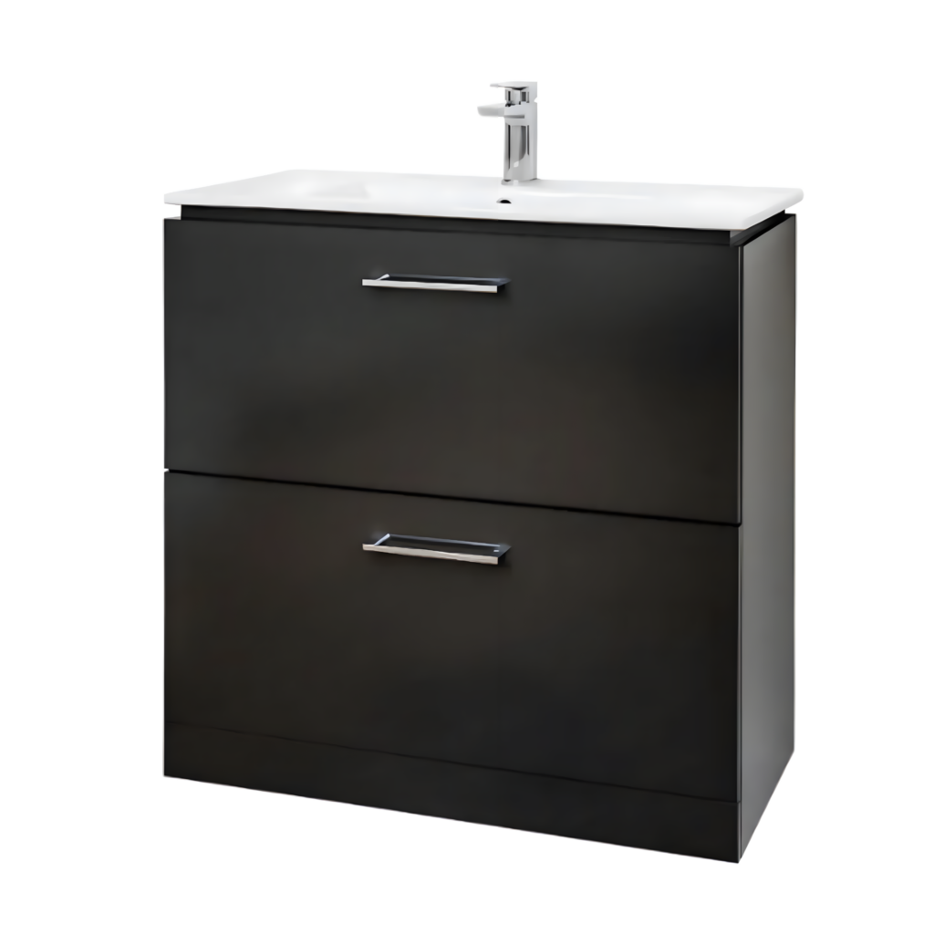 Weston Satin 2 Drawer F/S Unit Grey Midleton Tiles