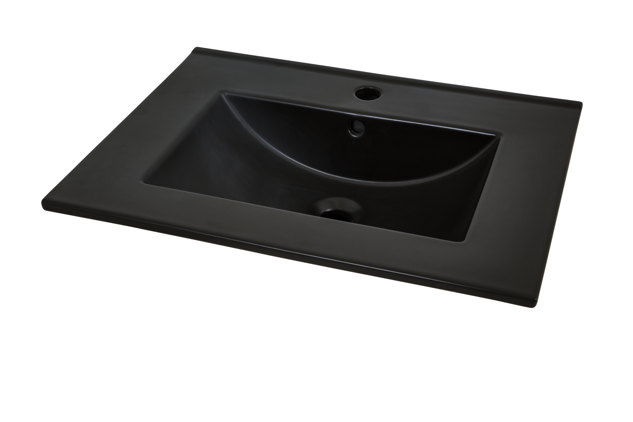 Black 600mm Vanity Basin Midleton Tiles