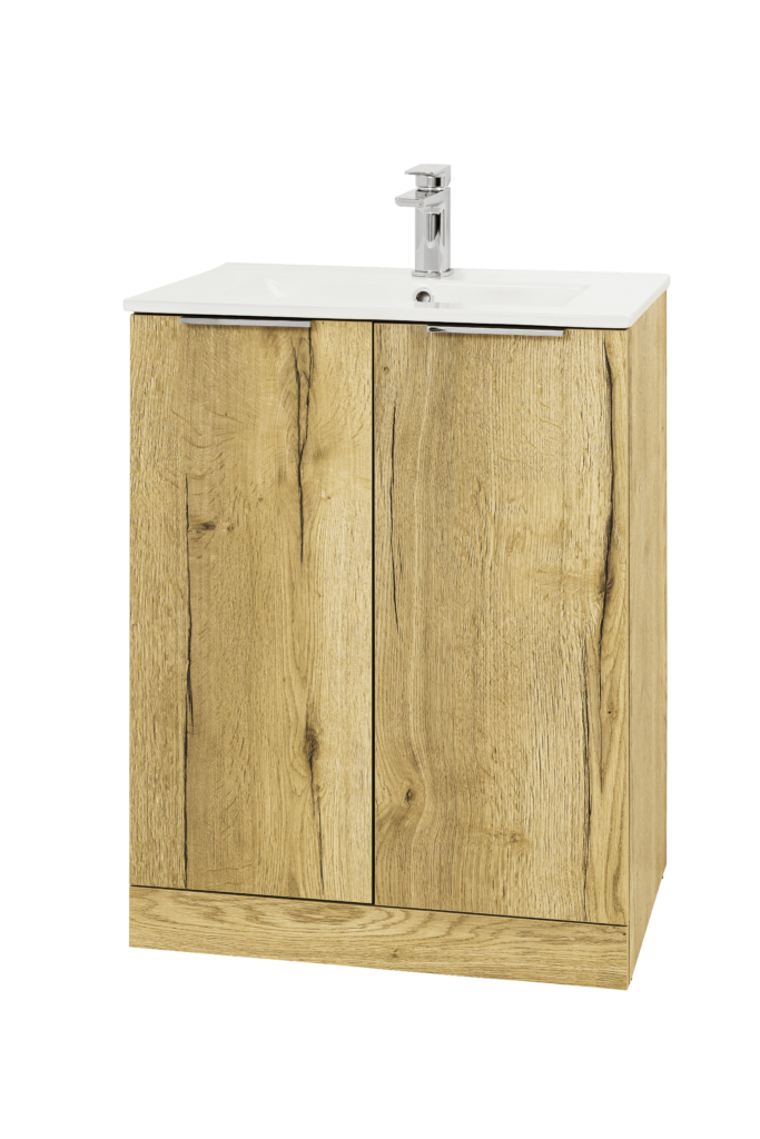 Weston 600mm 2 Door Halifax Oak F/S Midleton Tiles